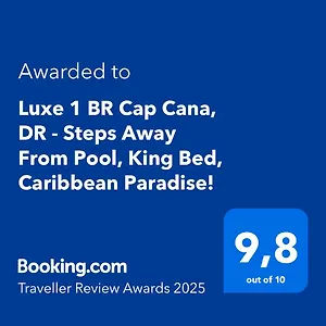 Luxe 1 Bedroom Cap Cana, Dr - Steps Away From Pool, King Bed, Caribbean Paradise! Apartment